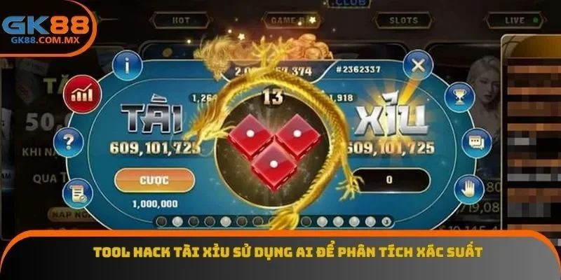 Tool hack tài xỉu sử dụng AI để phân tích xác suất